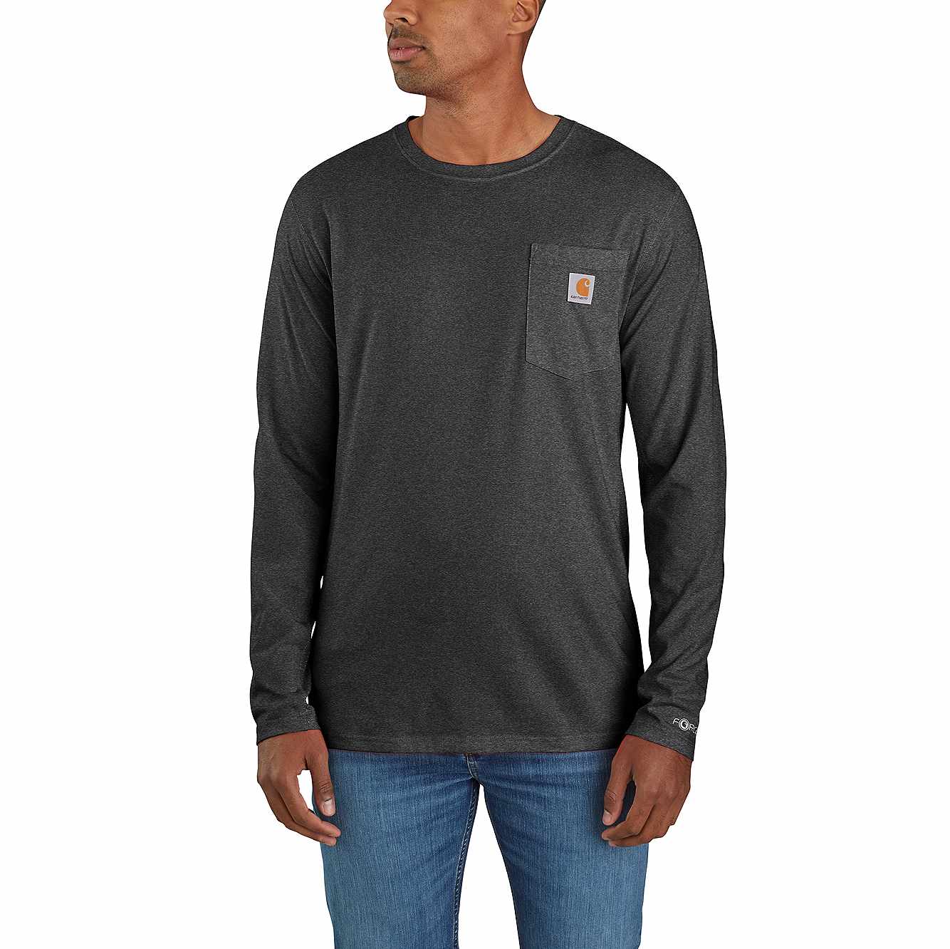CARHARTT FORCE® RELAXED FIT MIDWEIGHT LONG-SLEEVE POCKET T-NON FR
