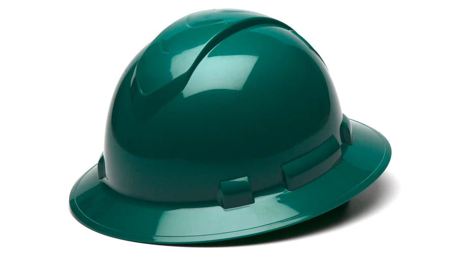 PYRAMEX Ridgeline Full Brim Hard Hat 4-Point Ratchet Suspension