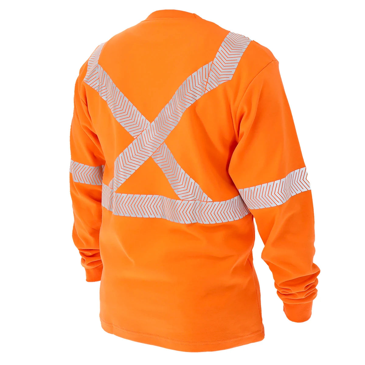 BLACK STALLION - 7 oz. FR Cotton Knit Long-Sleeve Shirt w/2"relectictive, Orange - S-4XL